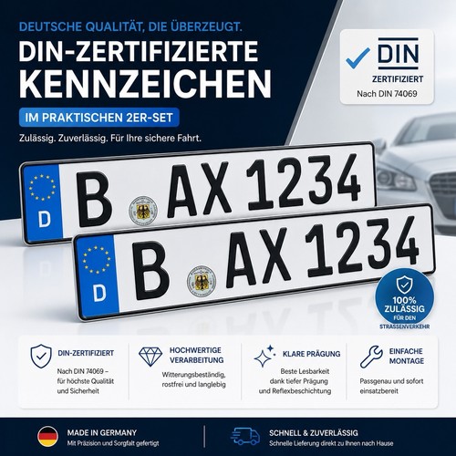 Kennzeichen 520x110mm - 2x,