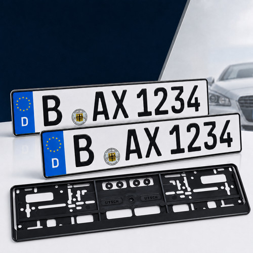 Kfz kennzeichen mit 2x - kennzeichen,